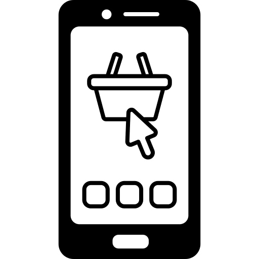 Online shop commerce technology online shop icon