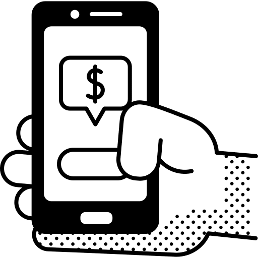 Payment hands hand management icon