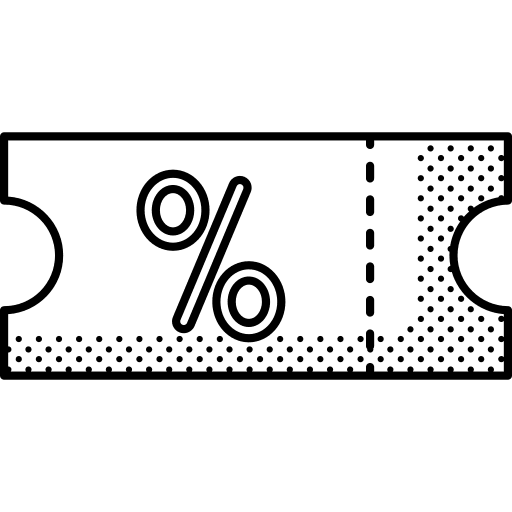 Coupon store sale e-commerce icon