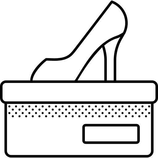 Shoes footwear shoe box box icon