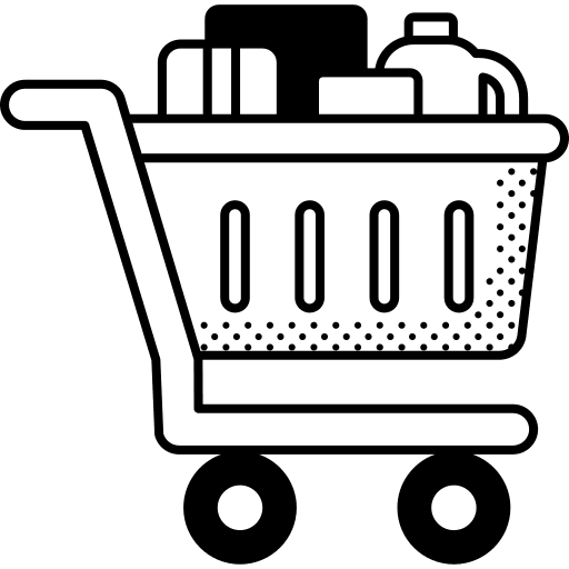 Shopping cart fast food shopping cart cart icon