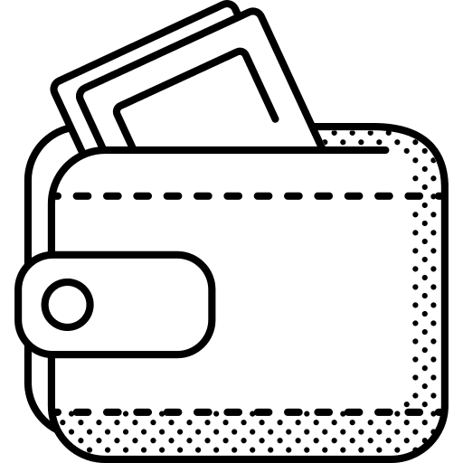 Wallet wallet purse money icon