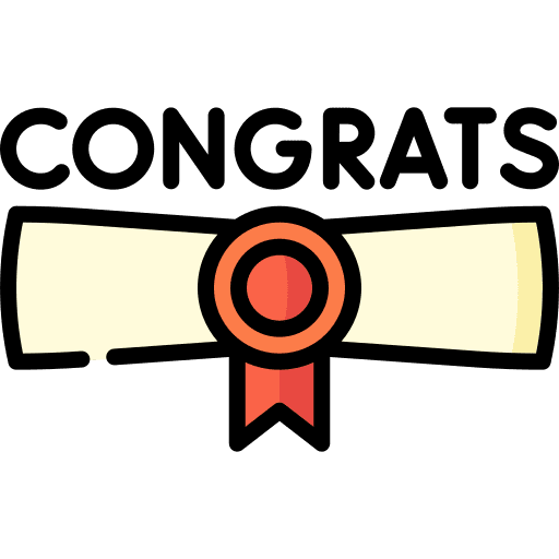 Congrats congrats graduation education icon