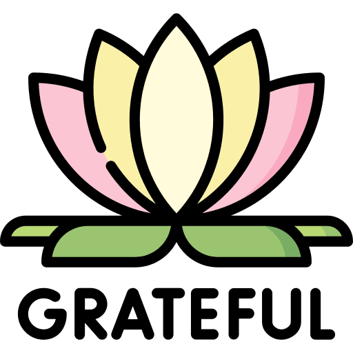 Grateful garden plant lotus icon