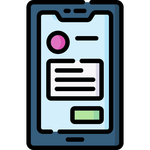 Chat chat cellphone electronics icon