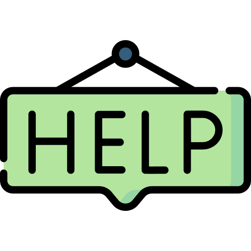 Help assistance hanging aid icon