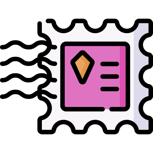 Stamp postage stamp stamp postcard icon