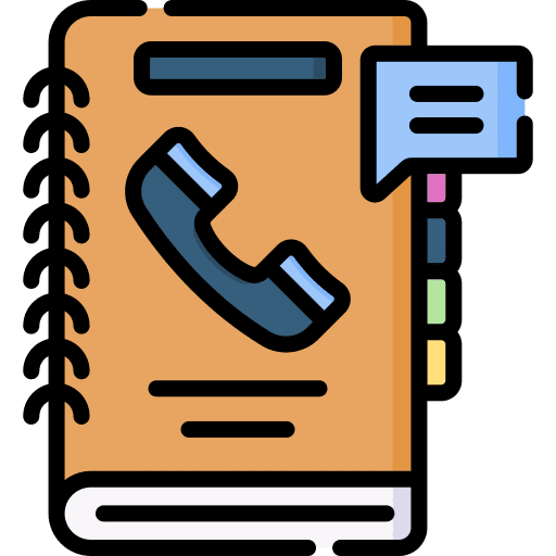 Phone book agenda education phonebook icon