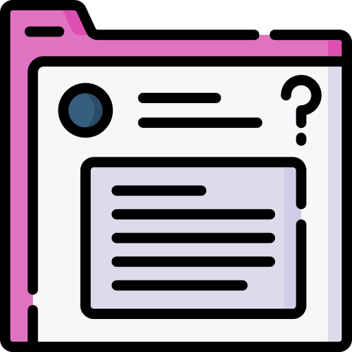 Question asking browser web icon