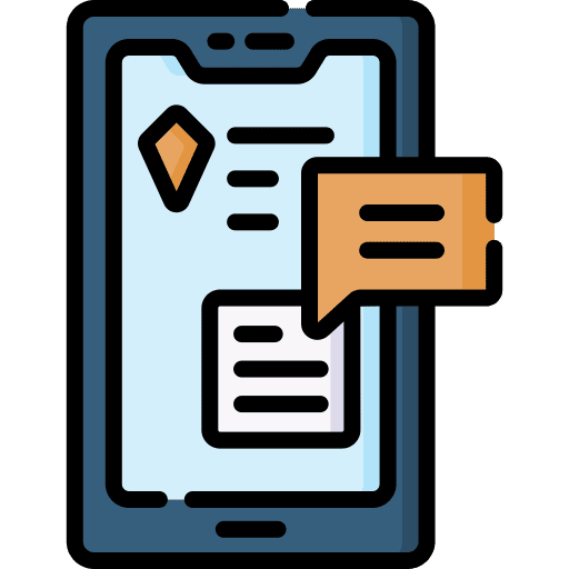 Smartphone message chat conversation icon