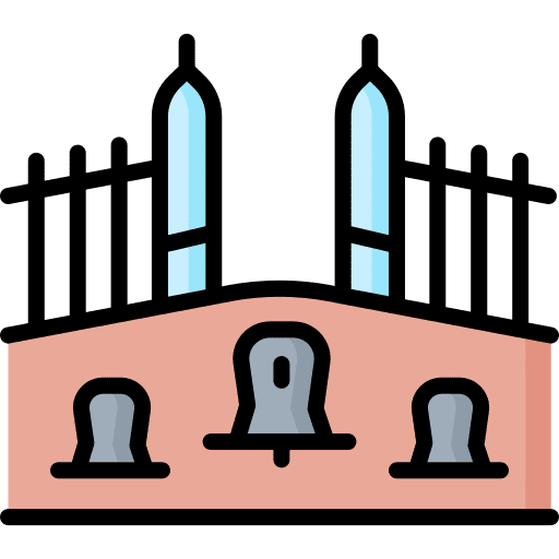 Cementery tombstone gravestone sign icon