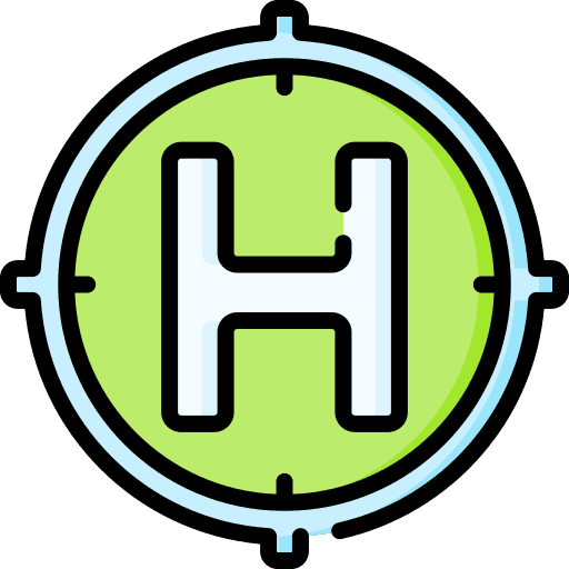 Helipad travel helipad signaling icon
