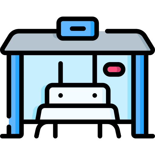 Bus stop transport transportation travel icon