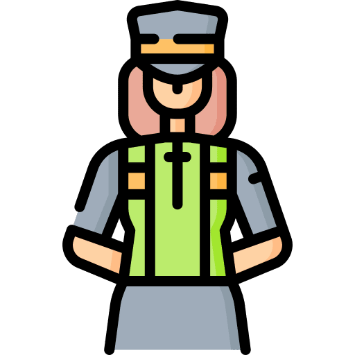 Police officer police officer woman uniform icon