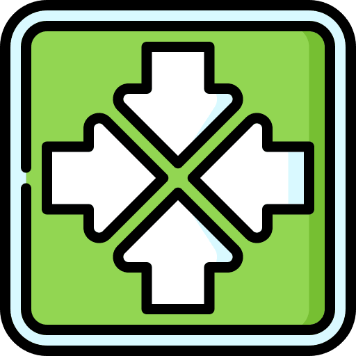 Meeting point assembly point meeting point arrows icon