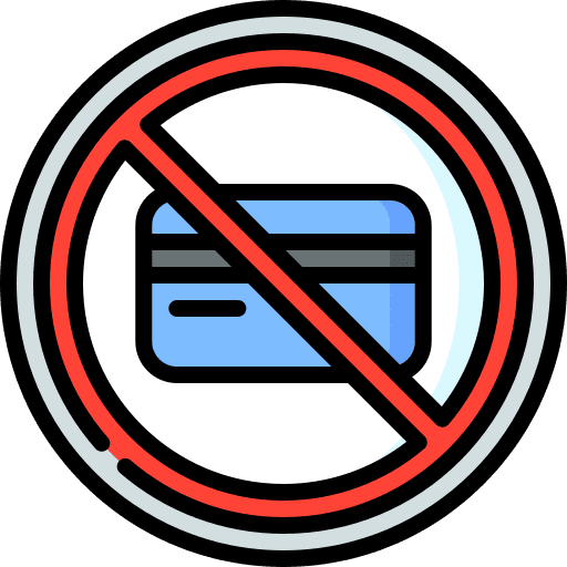 No credit card money payment business and finance icon