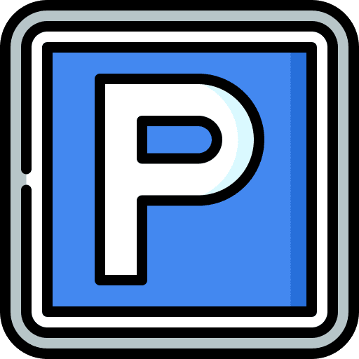 Parking signaling area parking icon
