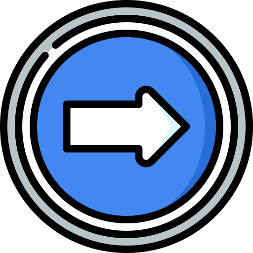 Turn right right arrow regulation signal icon