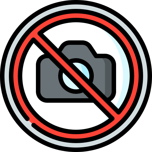 No camera no camera no picture taking prohibition icon