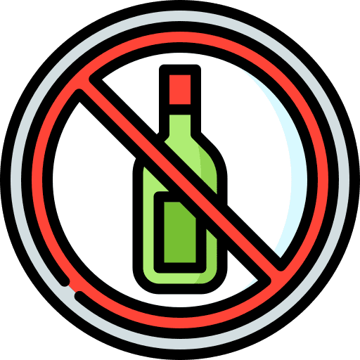 No drinking no drinking unhealthy restricted icon