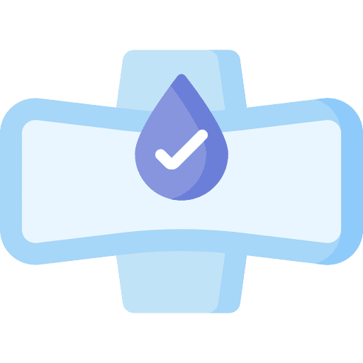 Absorb drop period sanitary napkin icon