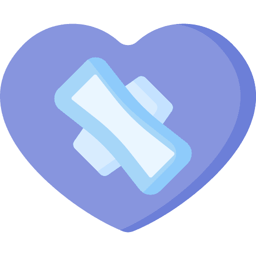 Love period menstruation wellness icon