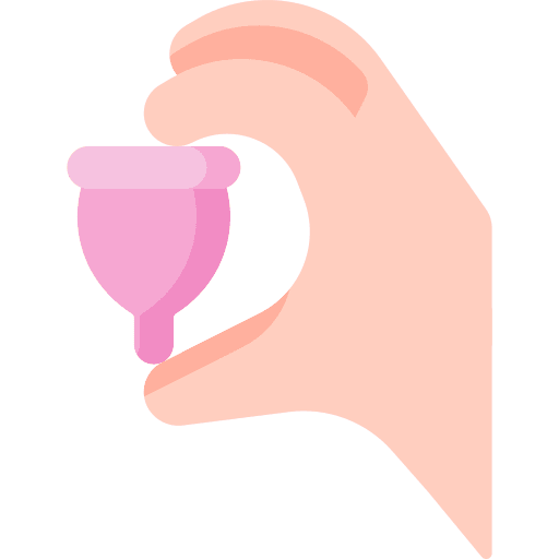 Menstrual cup hygiene wellness menstrual cup icon