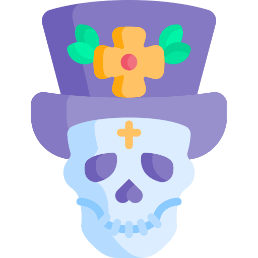 Day of the dead crafts traditional hat icon