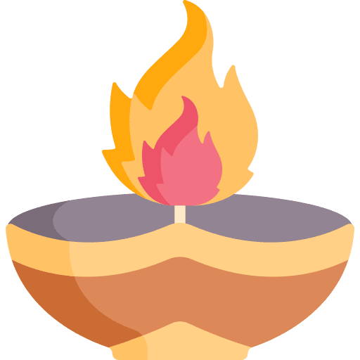 Diwali diya festival cultures icon