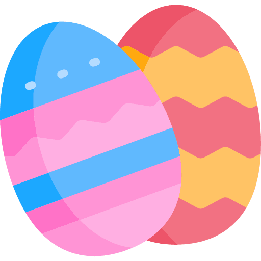 Easter day party easter art icon