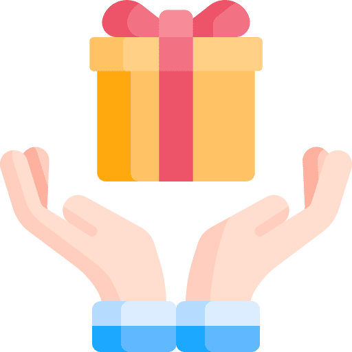 Boxing day wrapping birthday box icon