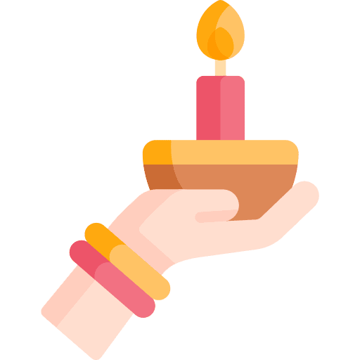 Diwali celebration flame illumination icon