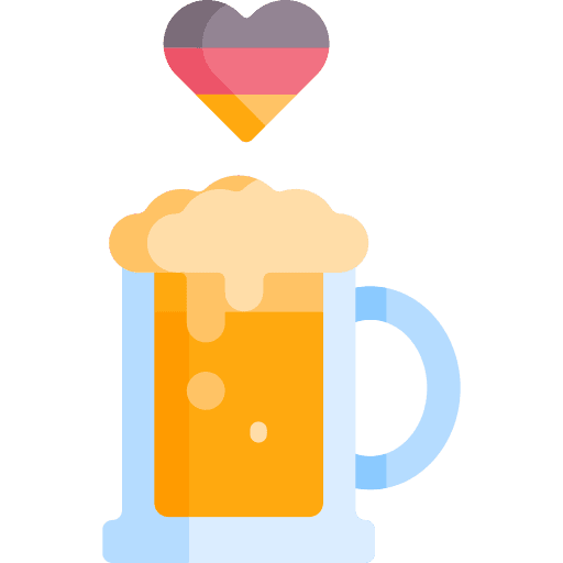 Oktoberfest heart flag oktoberfest icon