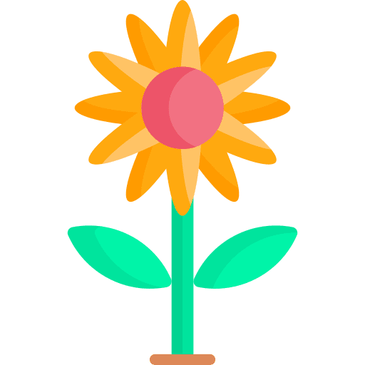 Spring nature springtime floral icon