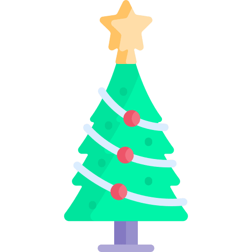 Christmas tree christmas tree star bauble icon