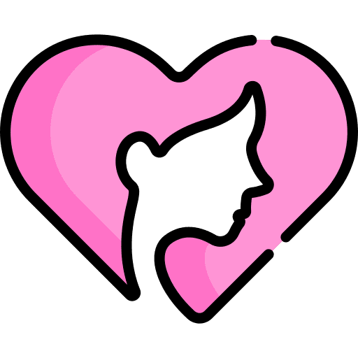 Womens day peace love girl icon