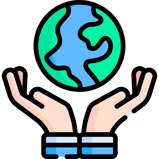 Earth day ecology and environment hand nature icon