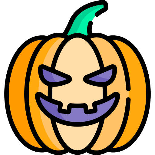 Halloween pumpkin terror fear icon