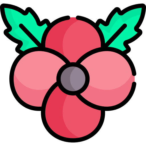 Remembrance poppy day festivity icon