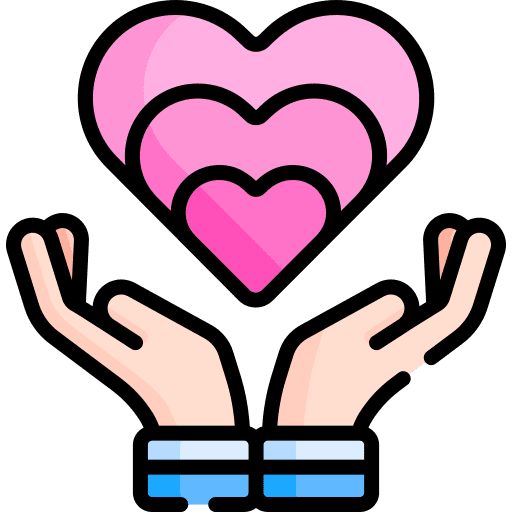 Valentines day romantic heart romance icon