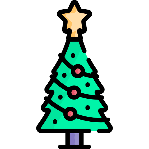 Christmas tree christmas pine tree icon
