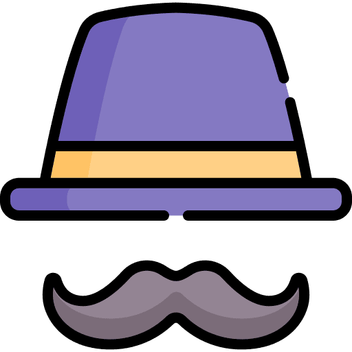 Fathers day love fashion mustache icon