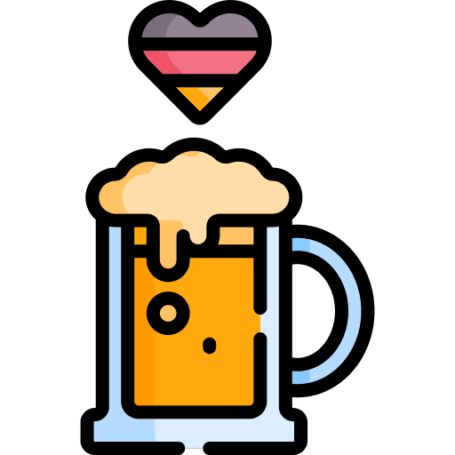 Oktoberfest german alcoholic drink flag icon