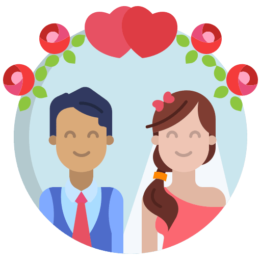 Couple parents people marriage icon