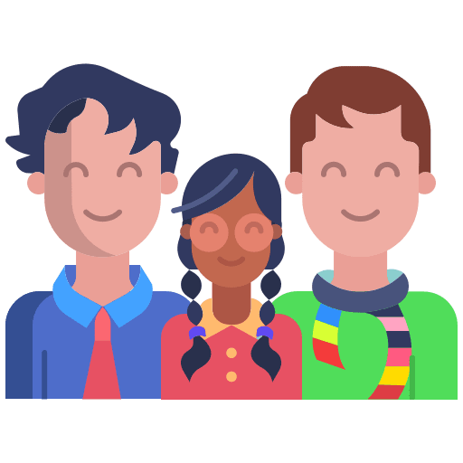 Family daughter young mother icon