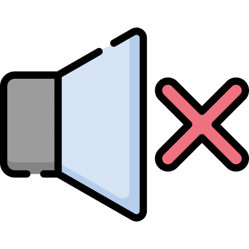 Mute no noise no sound multimedia option icon