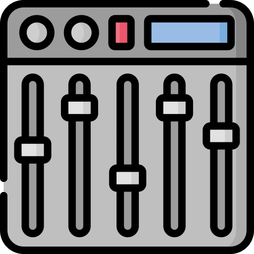 Equalizer electronics audio control sound mixer icon