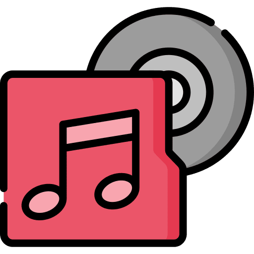 Music album music and multimedia bluray multimedia icon