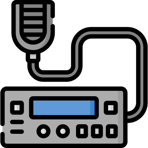Radio transmitter communication frequency radio icon