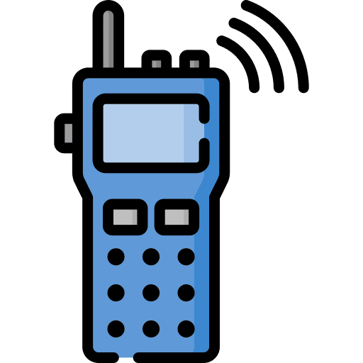 Walkie talkie radio conversation communications icon
